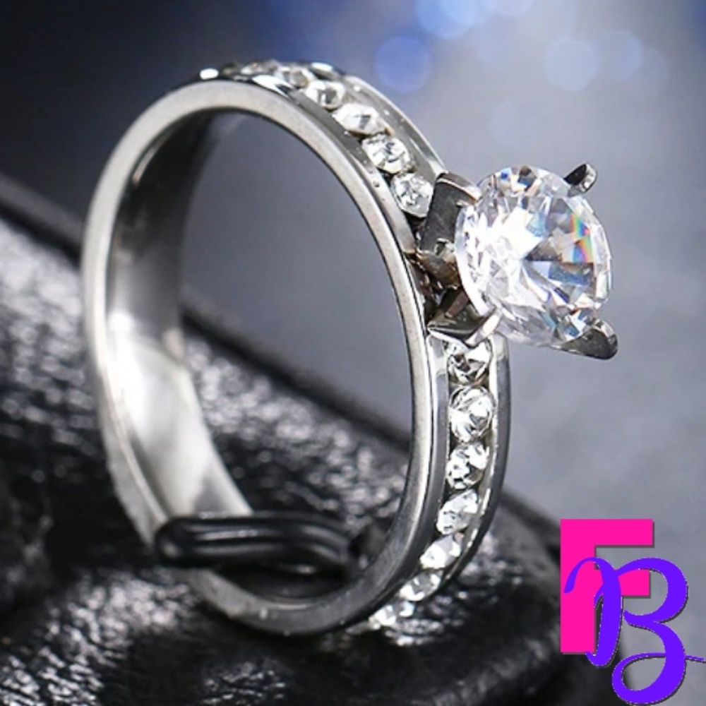 1 CT Solitaire Eternity Engagement Ring - Picture 4 of 12